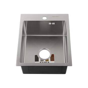Мойка кухонная врезная прям. FABIA PROFI 40503 400*500 мм 0,8 мм. гл. 200 мм. сифон с пер + корзина Мойка кухонная врезная прям. FABIA PROFI 40503 400*500 мм 0,8 мм. гл. 200 мм. сифон с пер + корзина