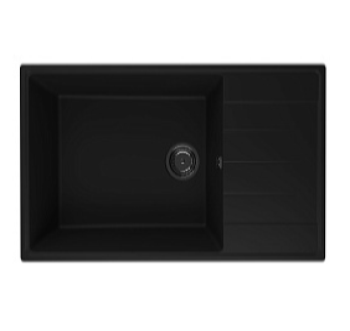 Мойка кухонная Ulgran Quartz Prima 860-07,цвет-уголь (860*500*200) 36170