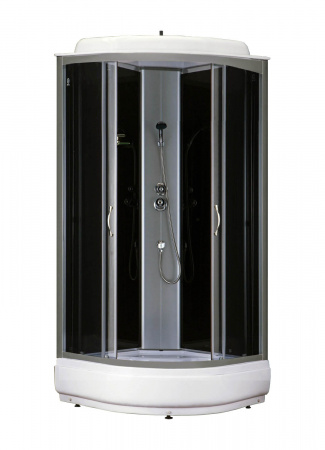 Душевая кабина Loranto СS-6690-25G 90*90*215, сред поддон черные стены