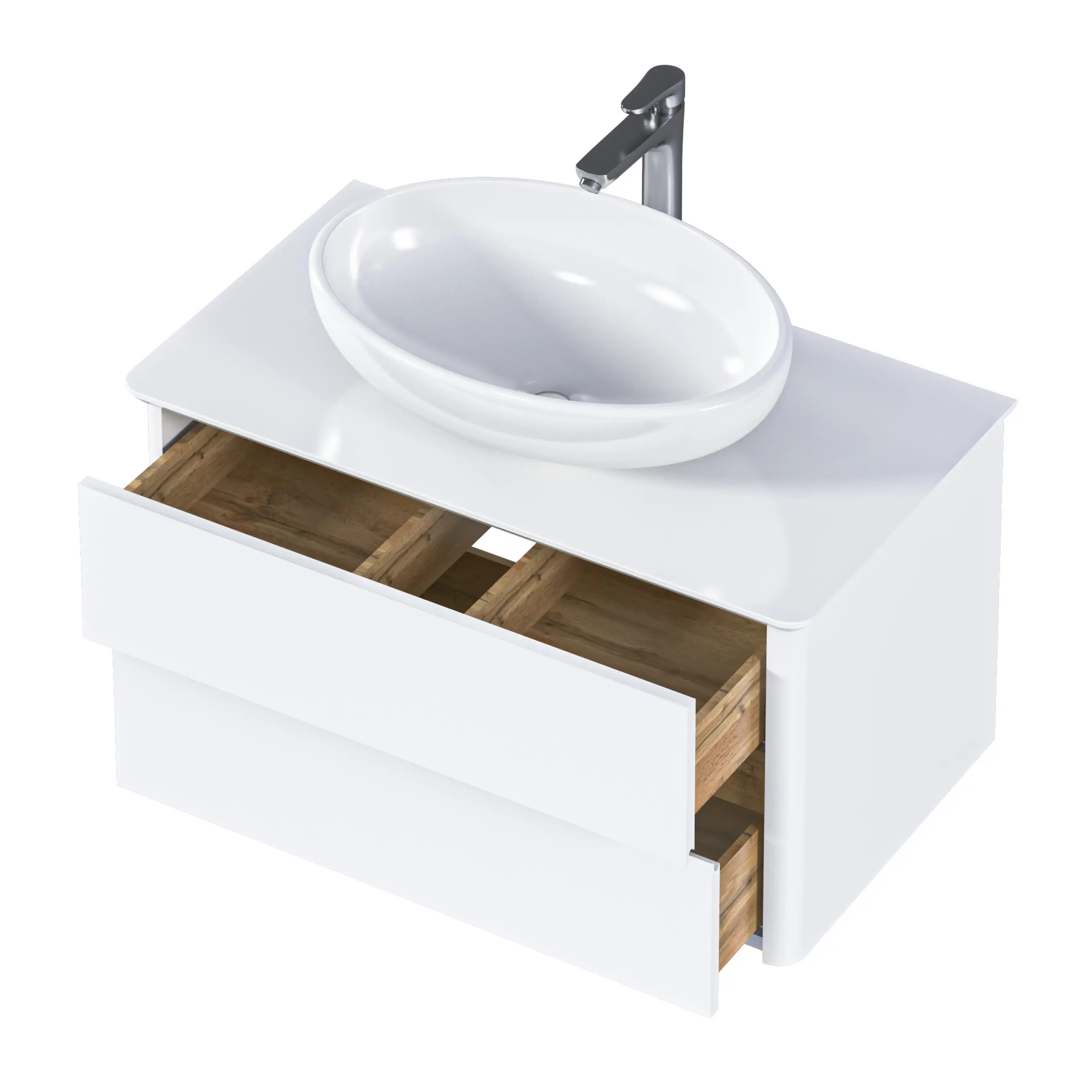 Тумба Monro 80 White 1Marka подвесная+столешница