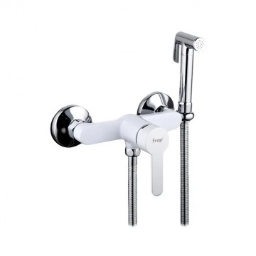 Гигиенический душ со смесителем Frap F2041-8 Белый/Хром 