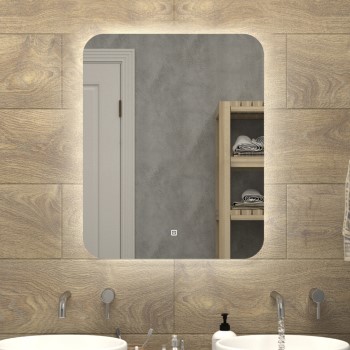 45261 САНАКС-Зеркало 500*600 сенсорное, с внутренней LED подсветкой,ореольное свечение