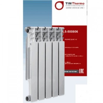 Радиатор алюминий TIM Thermo Extra 500/10 12сек ТИМ термо / цена за секцию