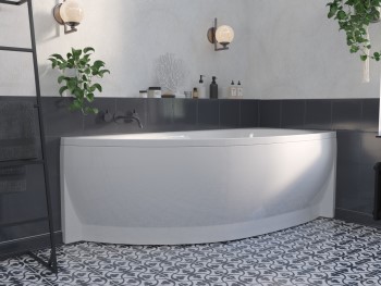 Ванна акриловая 1MARKA Piccolo 150*75R (правая+панель+рама)