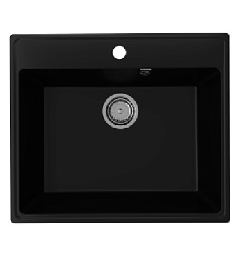 Мойка кухонная Ulgran Quartz Forte 580-07,цвет-уголь (580*500*200) 36062