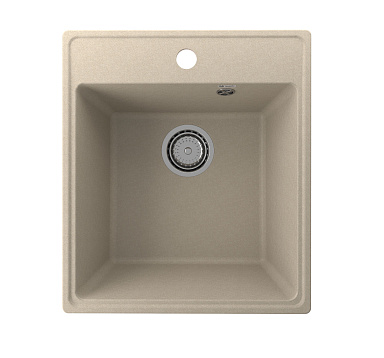 Мойка кухонная Ulgran Quartz Forte 505-03,цвет-десерт (505*505*200) 36049