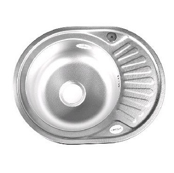 Мойка кухонная врезная овальная FABIA PROFI 62330DL 570*450 мм 0,8 мм левая Мойка кухонная врезная овальная FABIA PROFI 62330DL 570*450 мм 0,8 мм левая