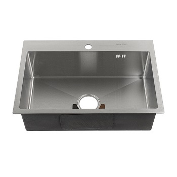 Мойка кухонная врезная прям. FABIA PROFI 65453 650*450 мм 0,8 мм. гл. 200 мм. сифон с пер + корзина Мойка кухонная врезная прям. FABIA PROFI 65453 650*450 мм 0,8 мм. гл. 200 мм. сифон с пер + корзина