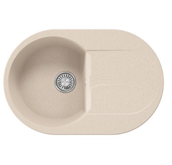 Мойка кухонная TOLERO GELCOAT Ronda 760, цвет-крем брюле 37221