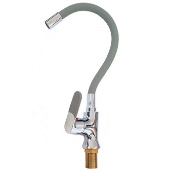 Смеситель для кухни MAK 4103 Хром, с гибким изливом