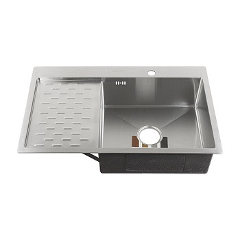 Мойка кухонная врезная прям. FABIA PROFI 80503 800*500 мм ПРАВАЯ 0,8 мм. гл. 200 мм. сифон + корзина Мойка кухонная врезная прям. FABIA PROFI 80503 800*500 мм ПРАВАЯ 0,8 мм. гл. 200 мм. сифон + корзина