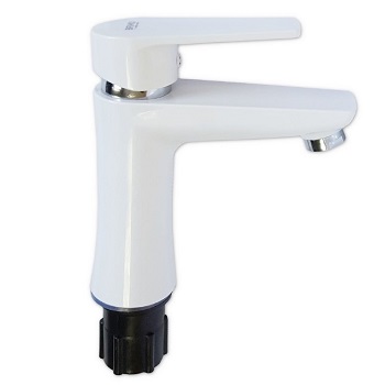 Смеситель для умывальника BRIMIX 597 Белый, пластиковый шаровый