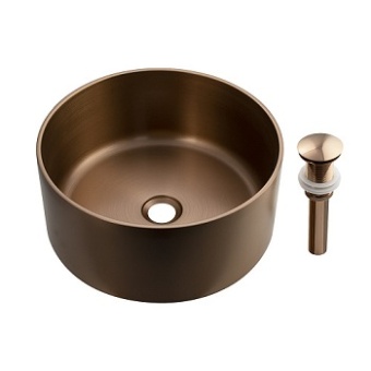 Мойка кухонная нерж. врез. FABIA 38*38 см, МЕДЬ, глубина 16 см, толщина 1,2 мм 383812М