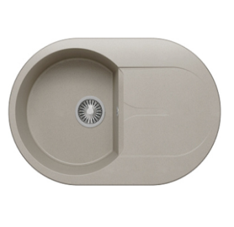 Мойка кухонная TOLERO GELCOAT Ronda 760, цвет светло-серый 37219