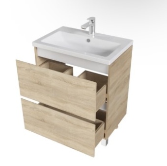 Тумба 1MARKA New Aris 60H (дуб сонома,умывальник como 60)