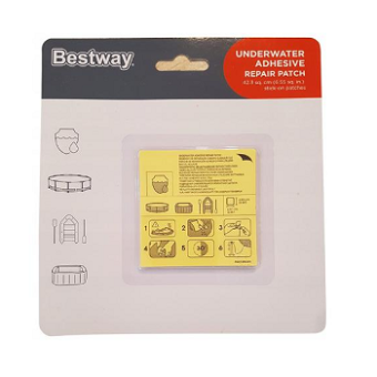 Ремонтный комплект, подводная латка BestWay 6.5х6.5см 62091