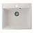 Мойка кухонная Ulgran Quartz Forte 580-01,цвет-жасмин 36056