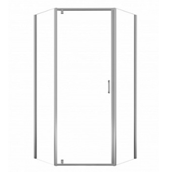 Душевое ограждение CS-22108 90х90х200 хром,трапеция, 8 мм БЕЗ ПОЛОТЕНЦЕДЕРЖАТЕЛЯ